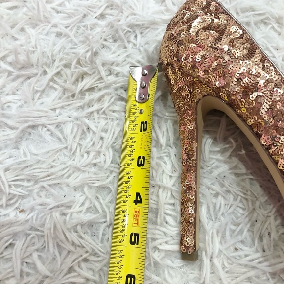 Bakers Sequin Melina Platform Stiletto Pump Heels Bronze Size 9 - Picture 8 of 10